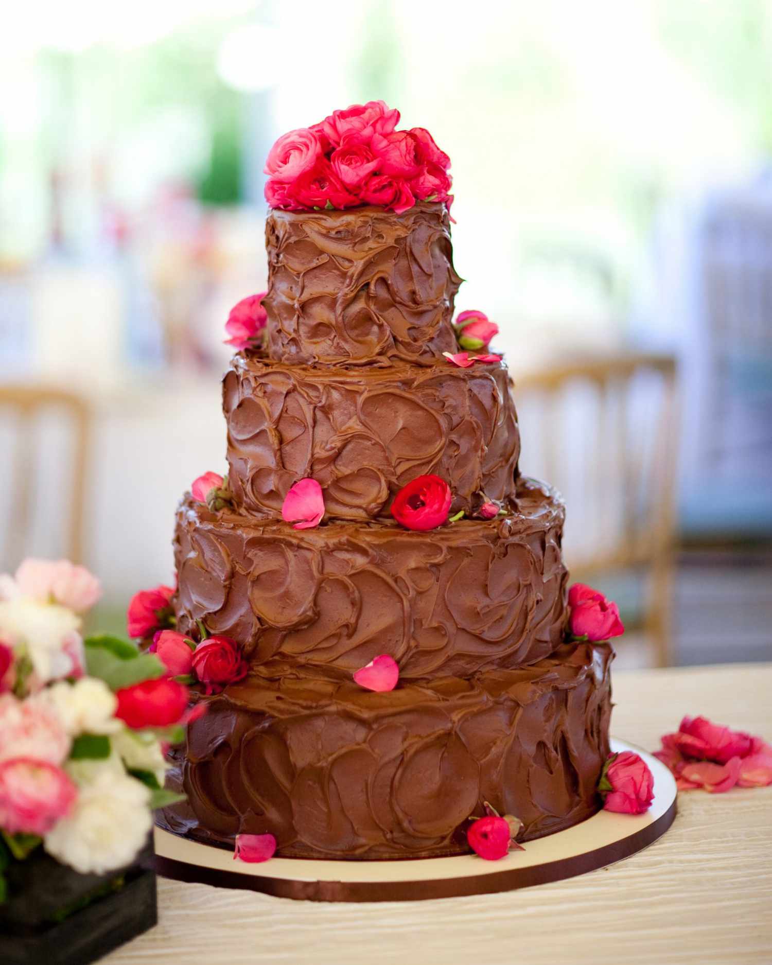 Pink Petal Chocolate Cake