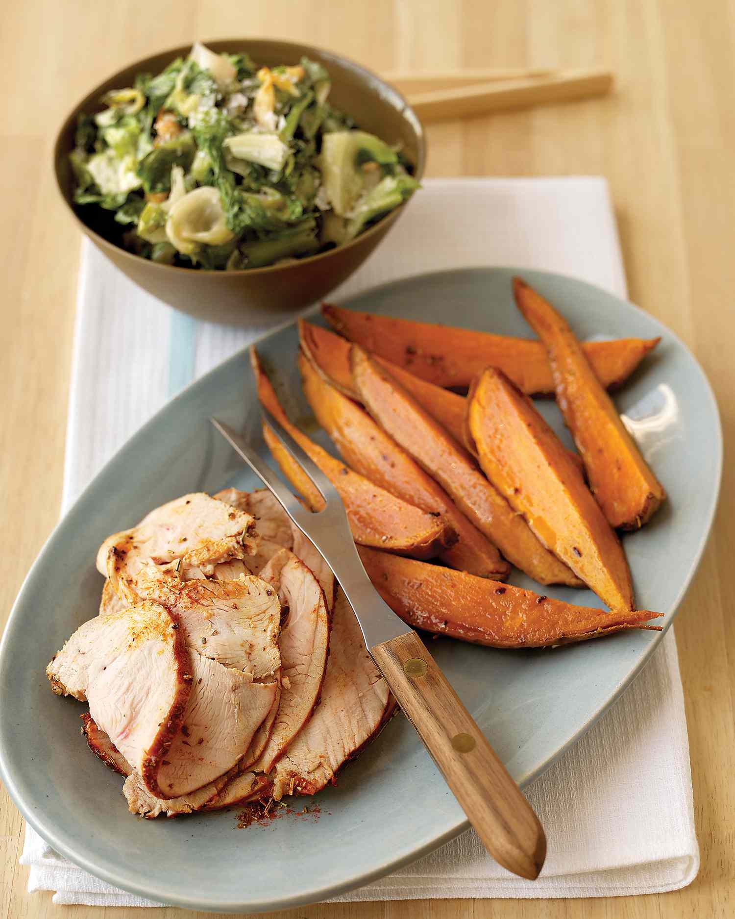 Spice-Rubbed Turkey Breast with Sweet Potatoes