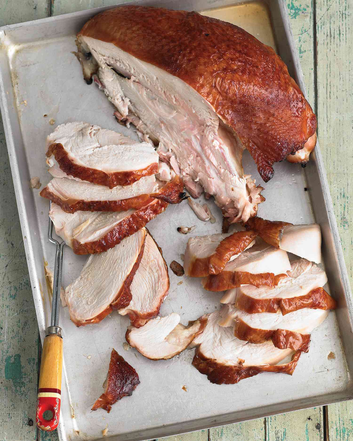 Brined, Slow-Cooked Turkey Breast