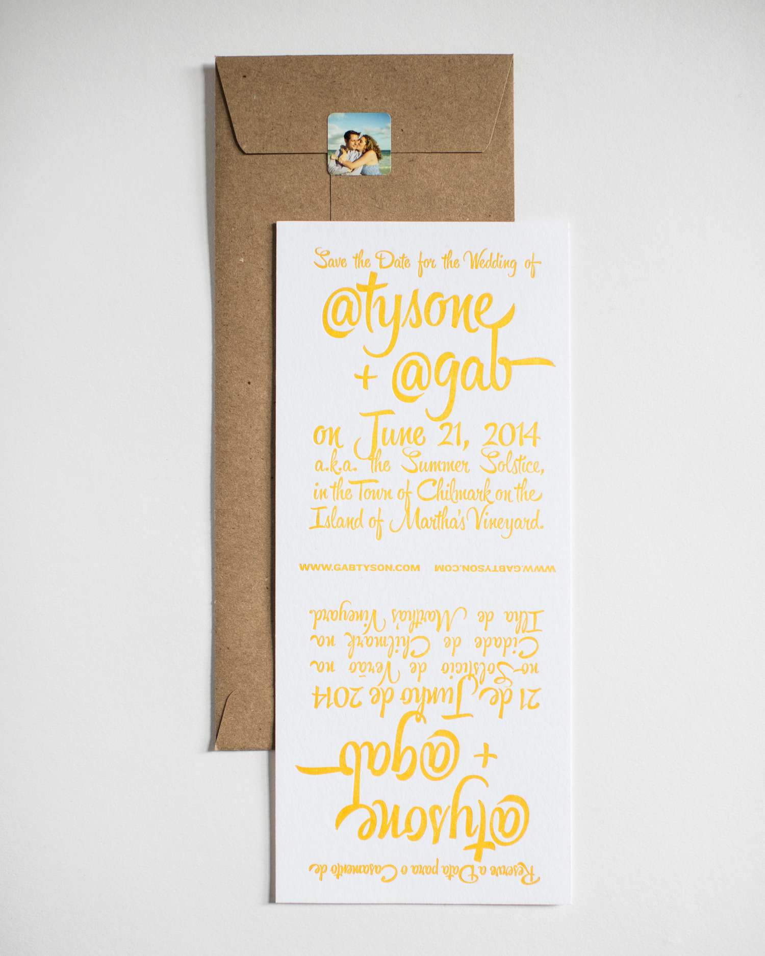 Multilingual Save-the-Dates