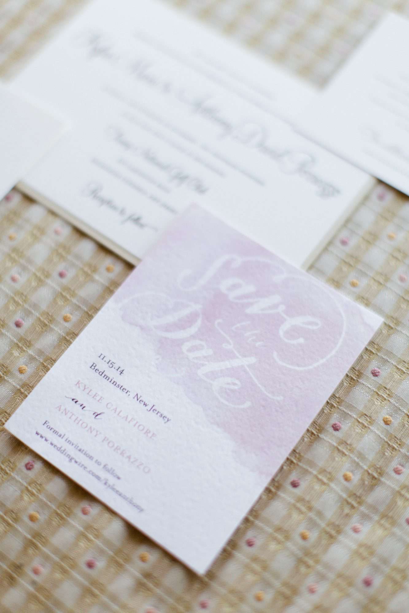 Textured Save-the-Dates