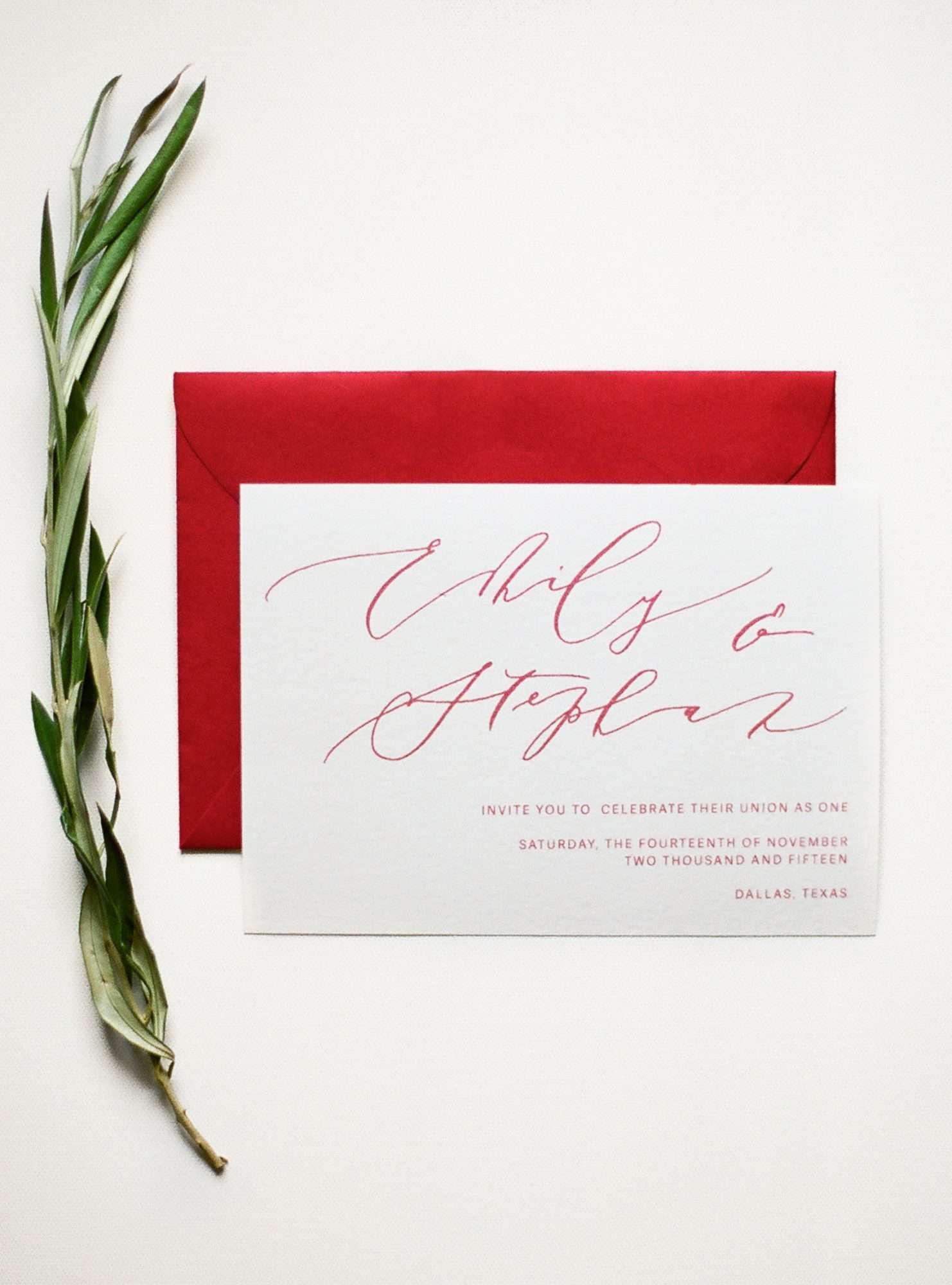 Red Save-the-Dates