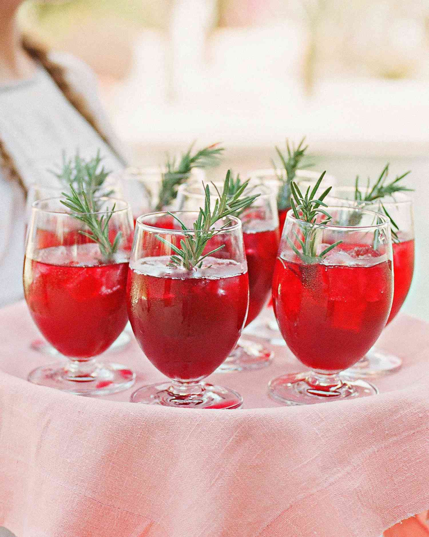 red cocktails