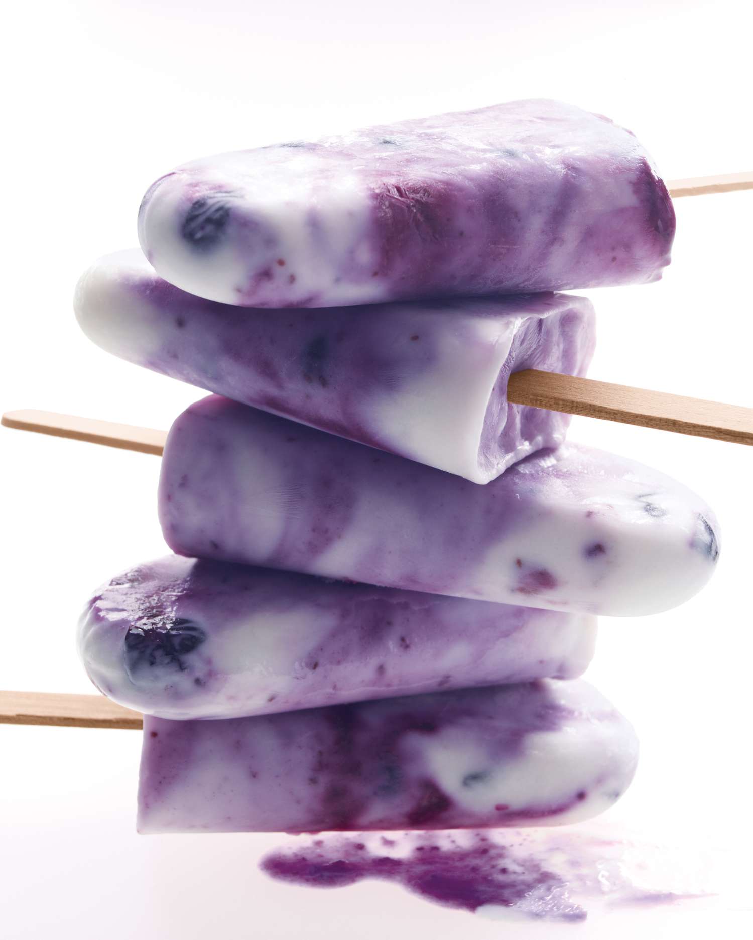 Blueberry Swirl Ice Pops