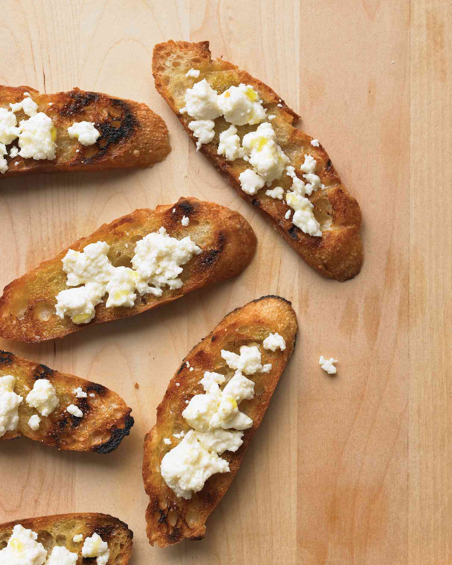 Grilled Bread with Cotija