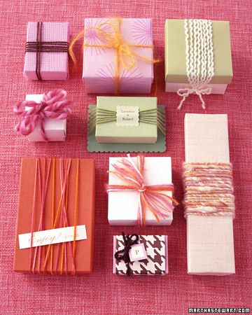 Yarn-Wrapped Favors