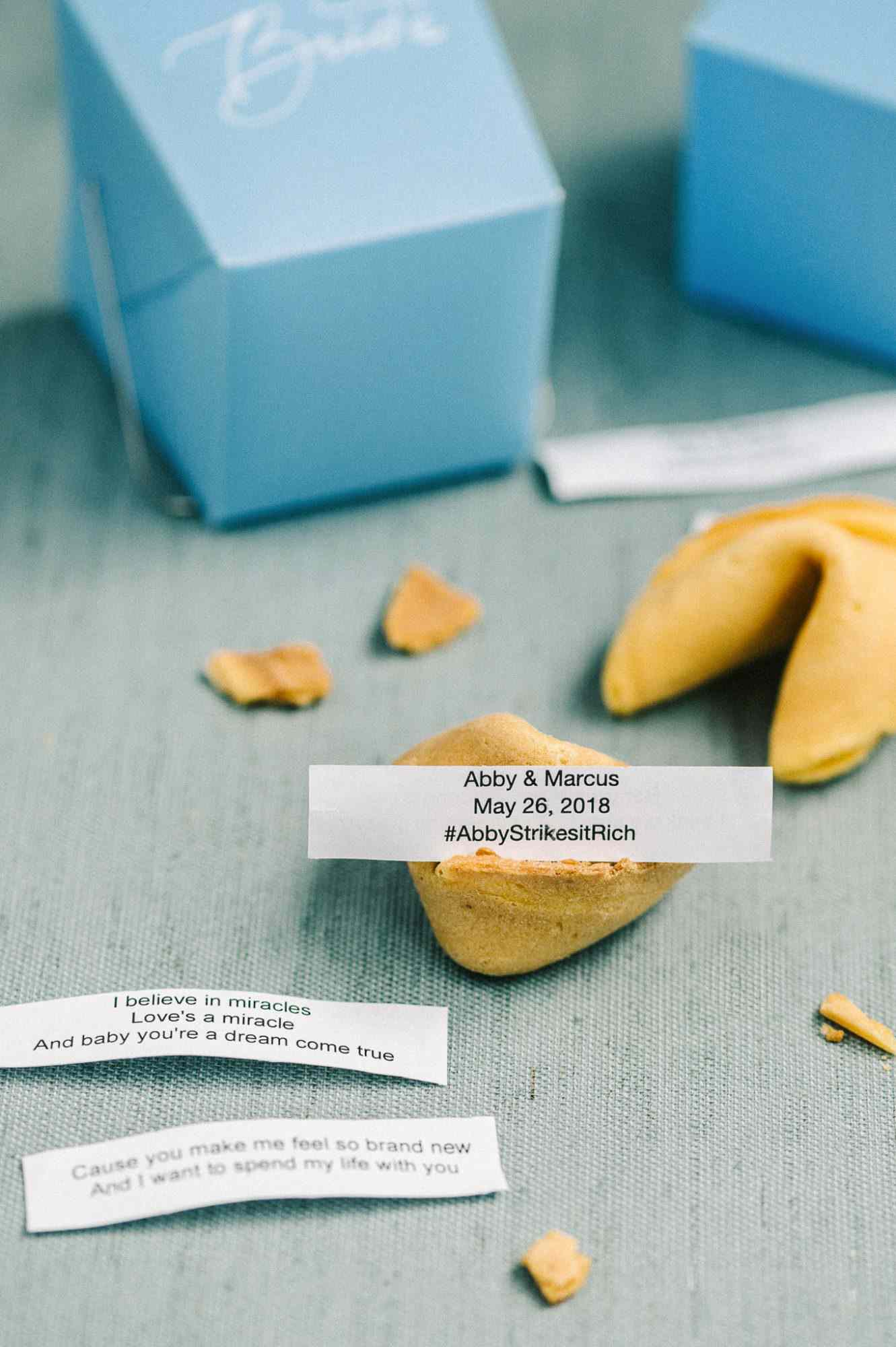 abby marcus wedding favors fortune cookies 16