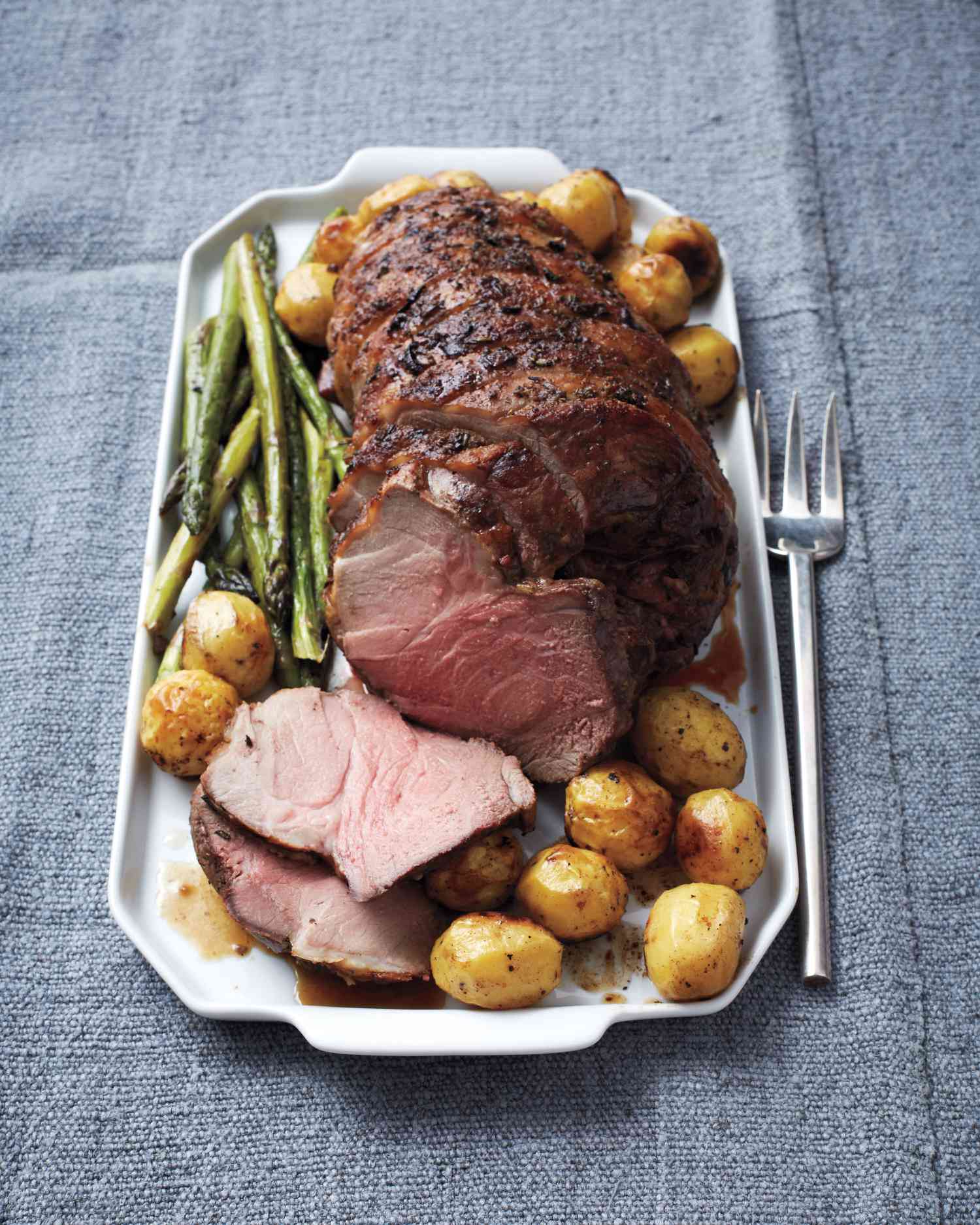 Lamb with Asparagus and Potatoes