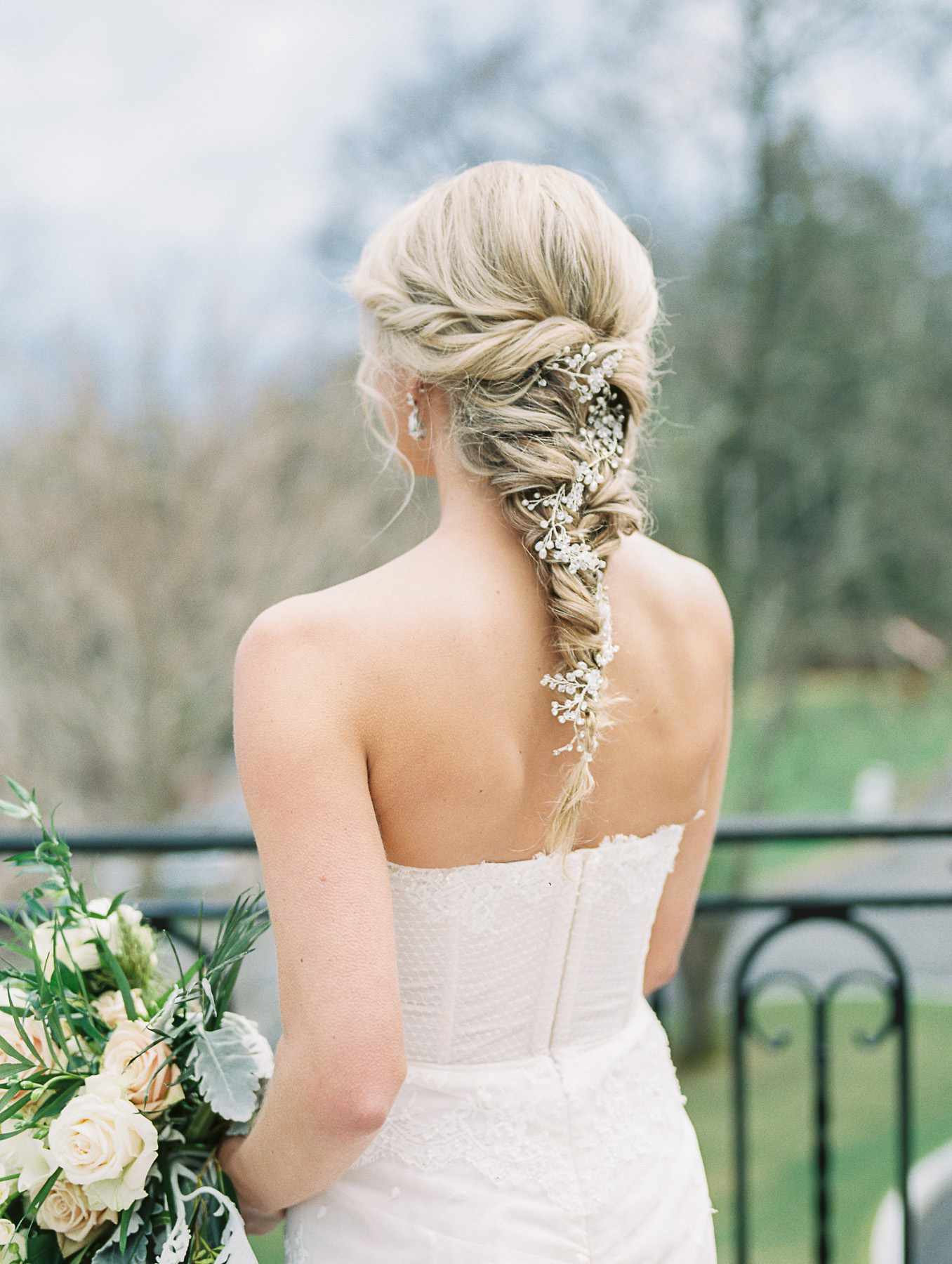 20 Wedding Hairstyles with Flowers | Martha Stewart