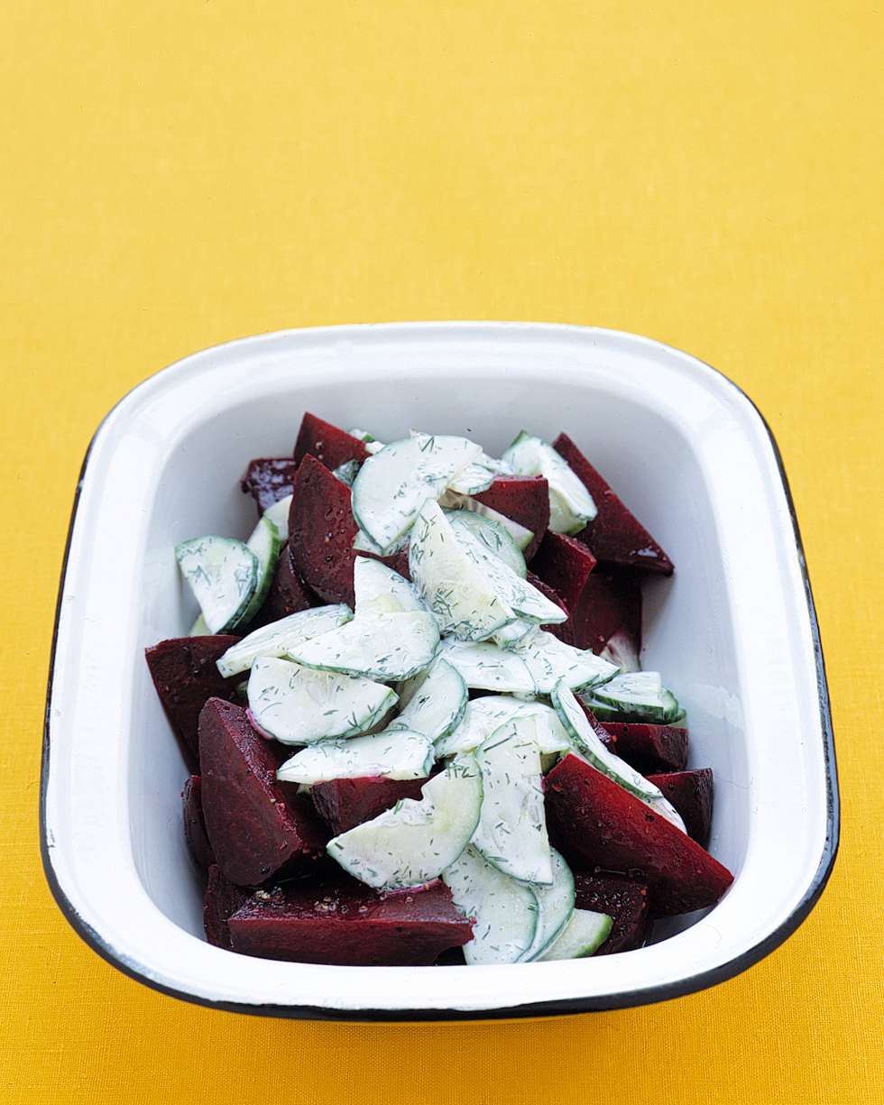Grilled Beets with Dilled Cucumbers