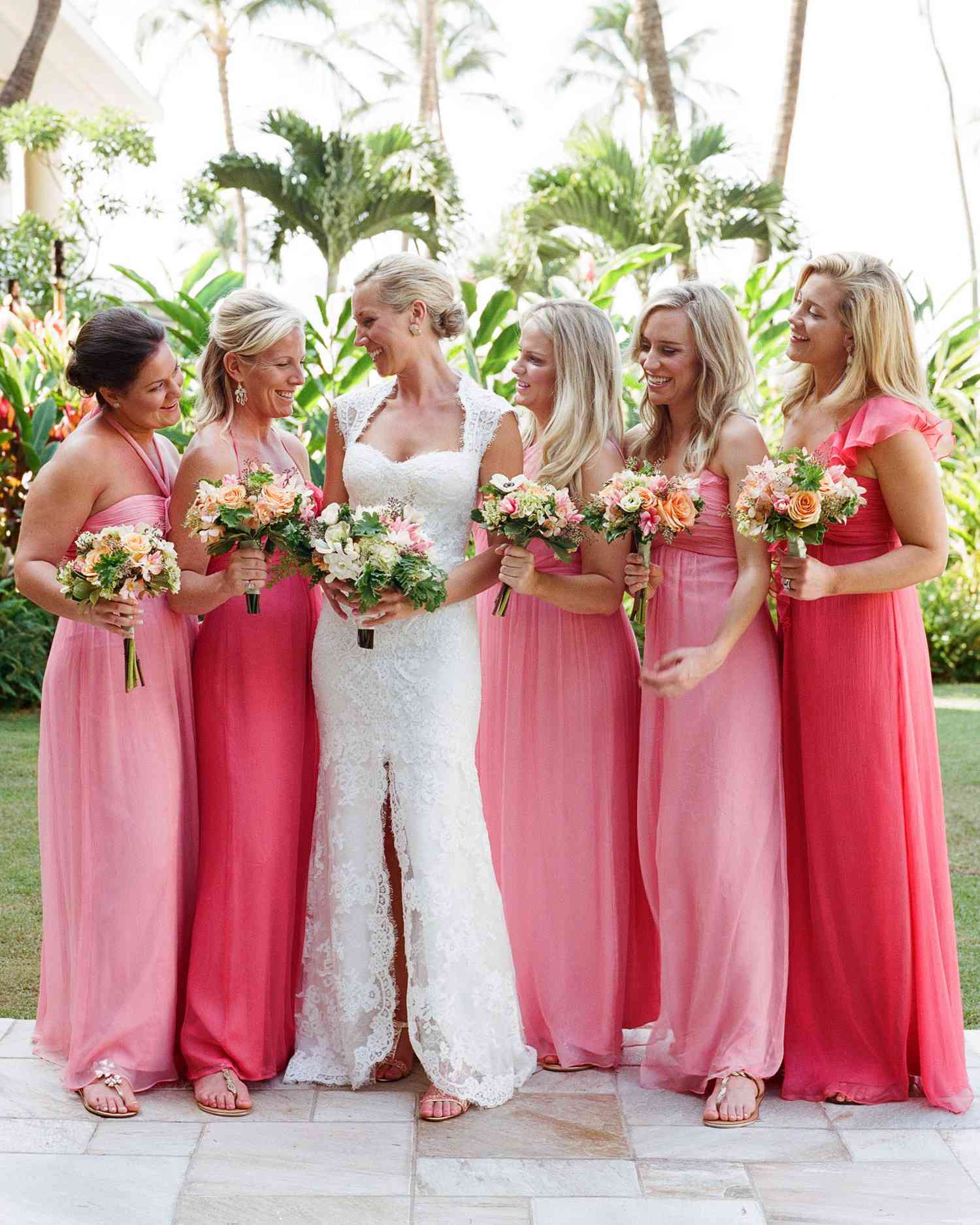 Bridesmaids in Pink