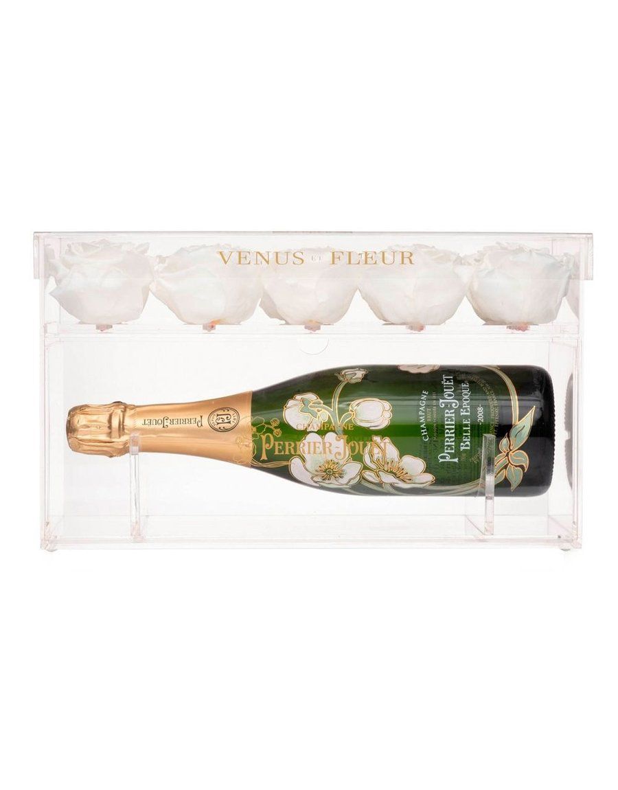 Champagne Keepsake and Eternity Rose Gift Set