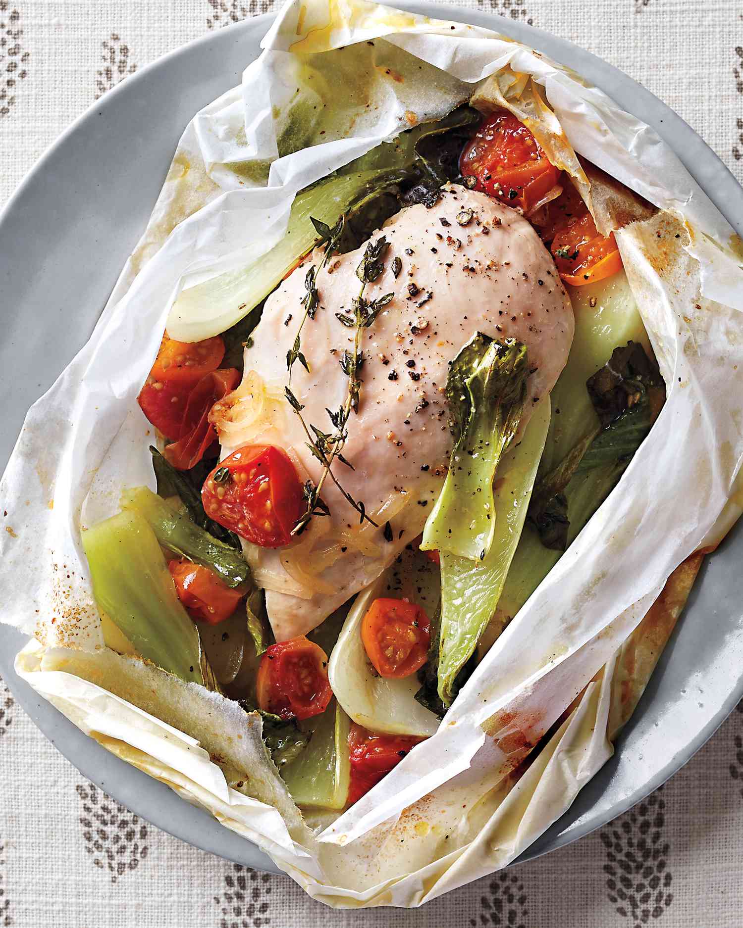 Chicken and Vegetables in Parchment