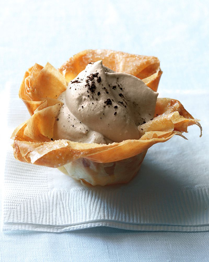 Phyllo Cups with Cappuccino Cream