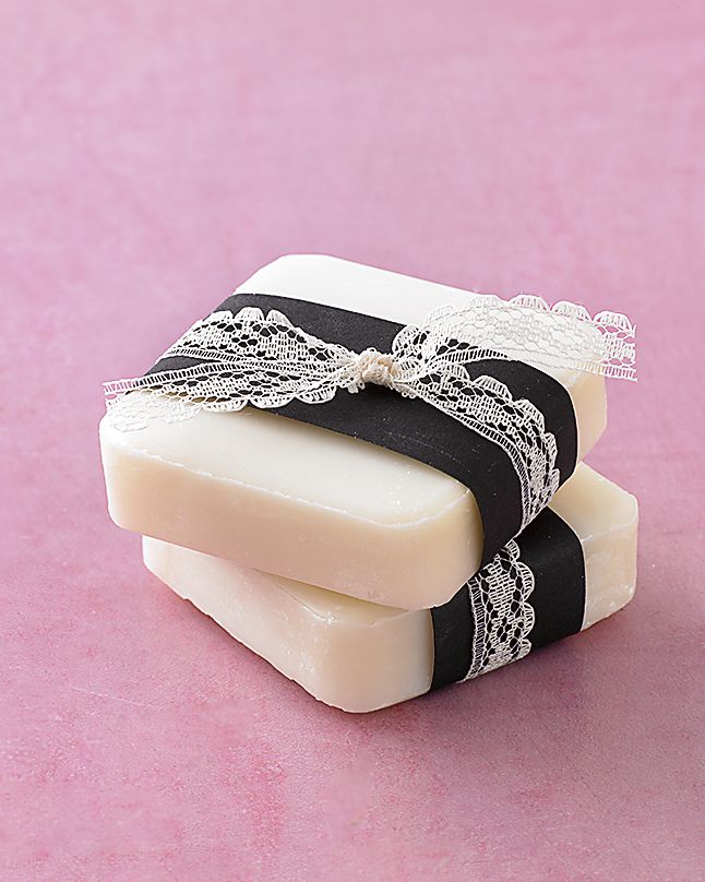 Lace-Trimmed Soaps
