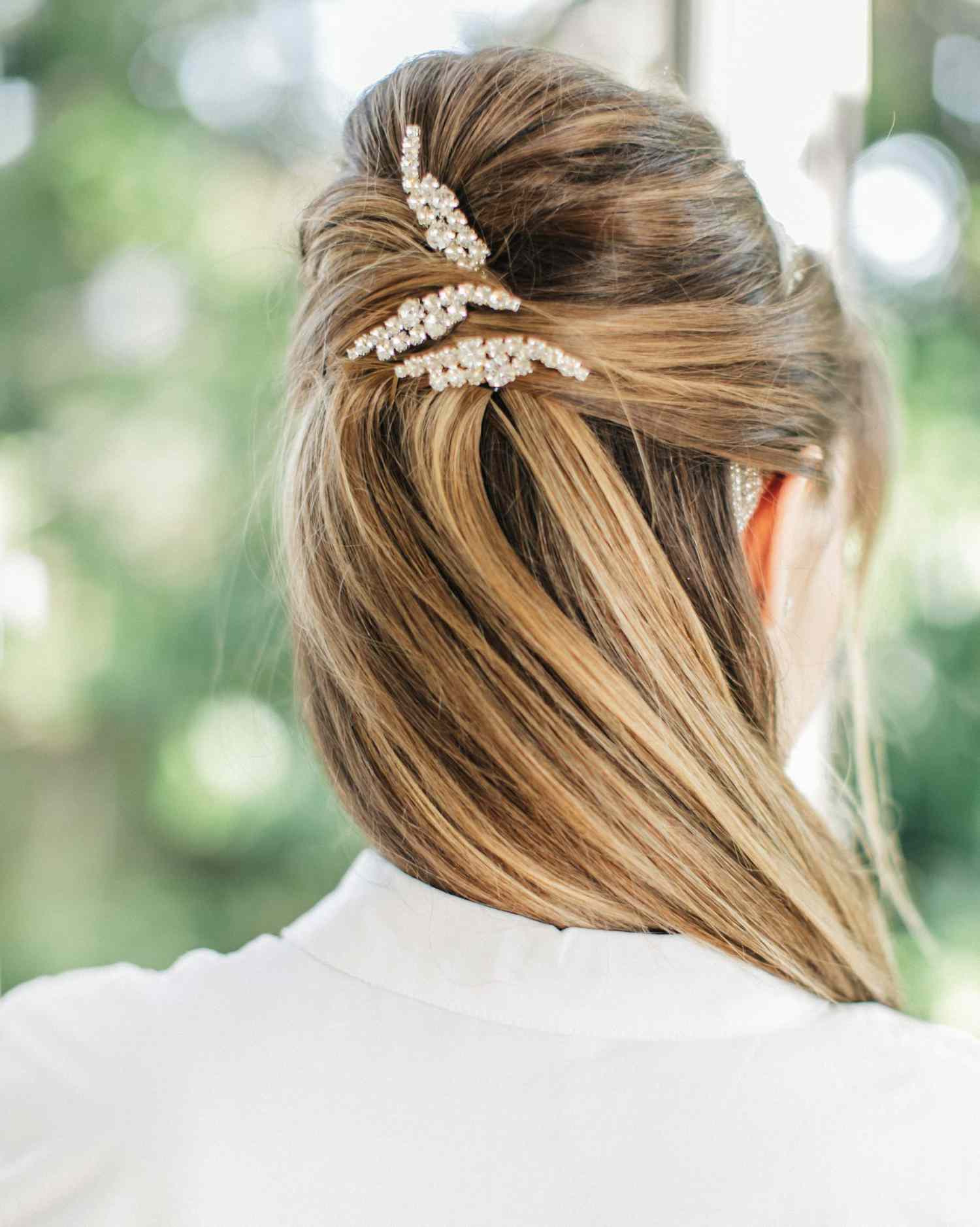 20 Ways to Wear a Short Hairstyle on Your Wedding Day   Martha Stewart