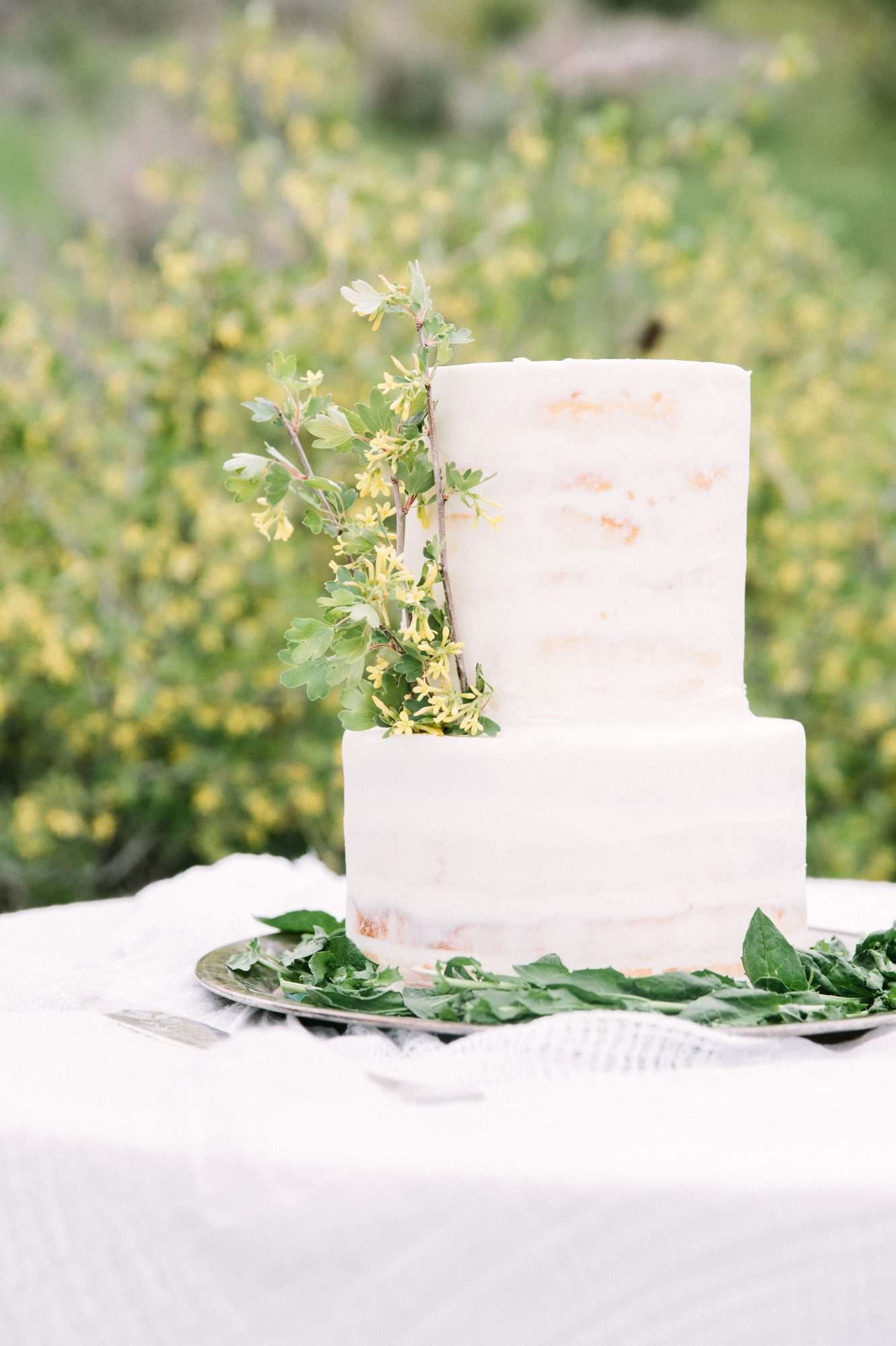 Leafy Wedding Cake