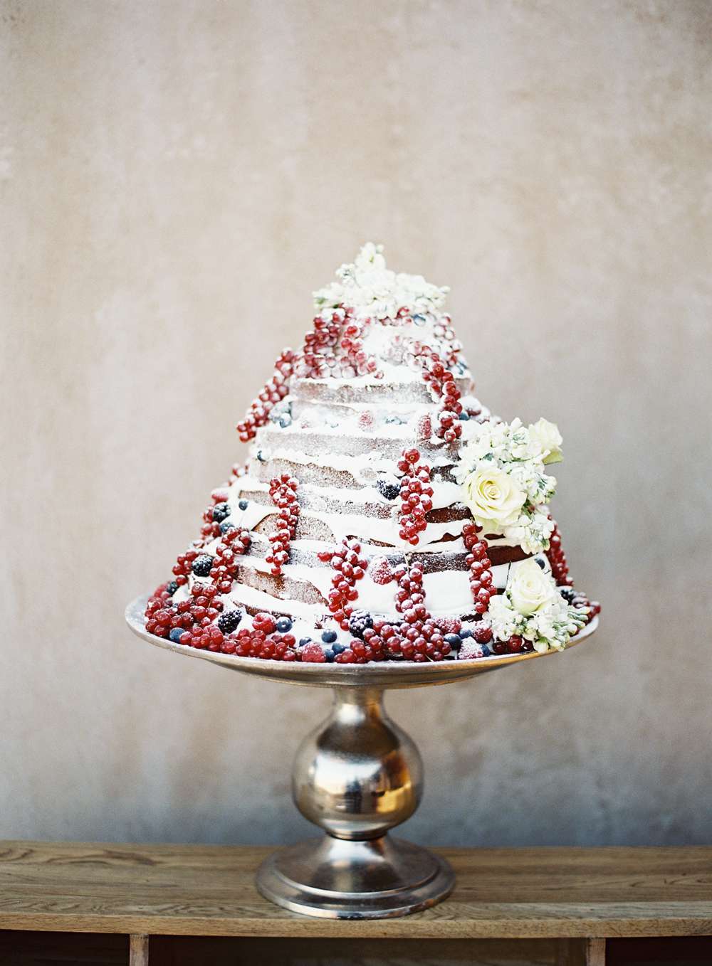 Stacked Winter Wedding Cake