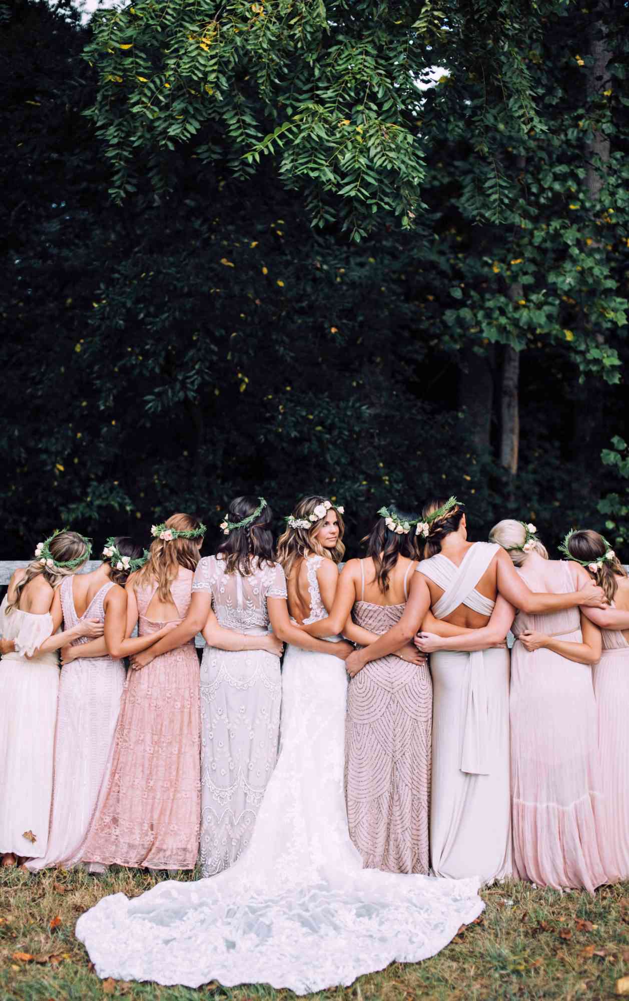 mismatched bridesmaids dresses chelsea diane