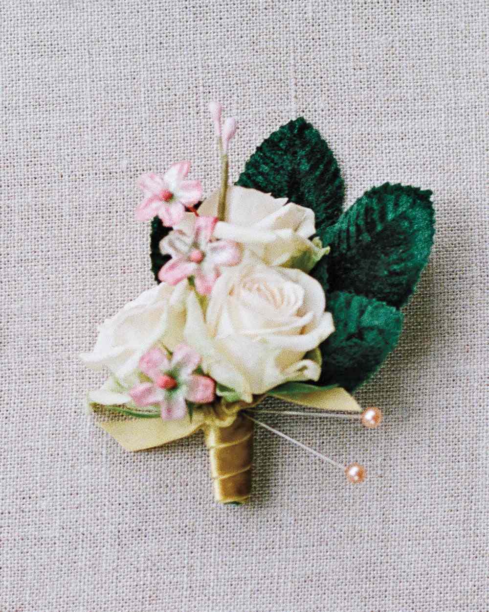 A Velvet-Accented Boutonniere