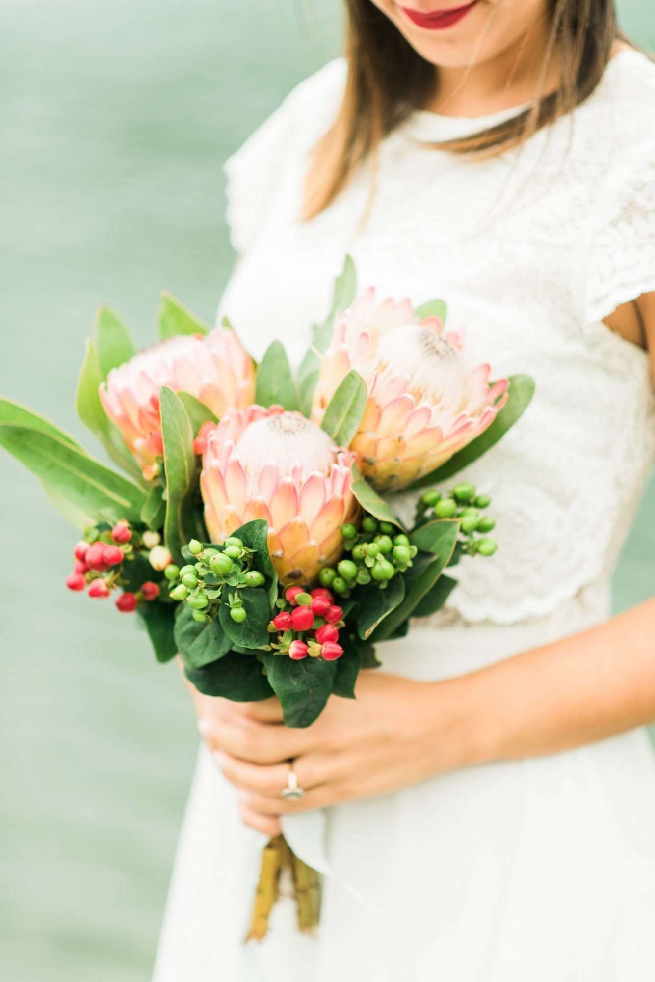 protea wedding bouquets adriana morais
