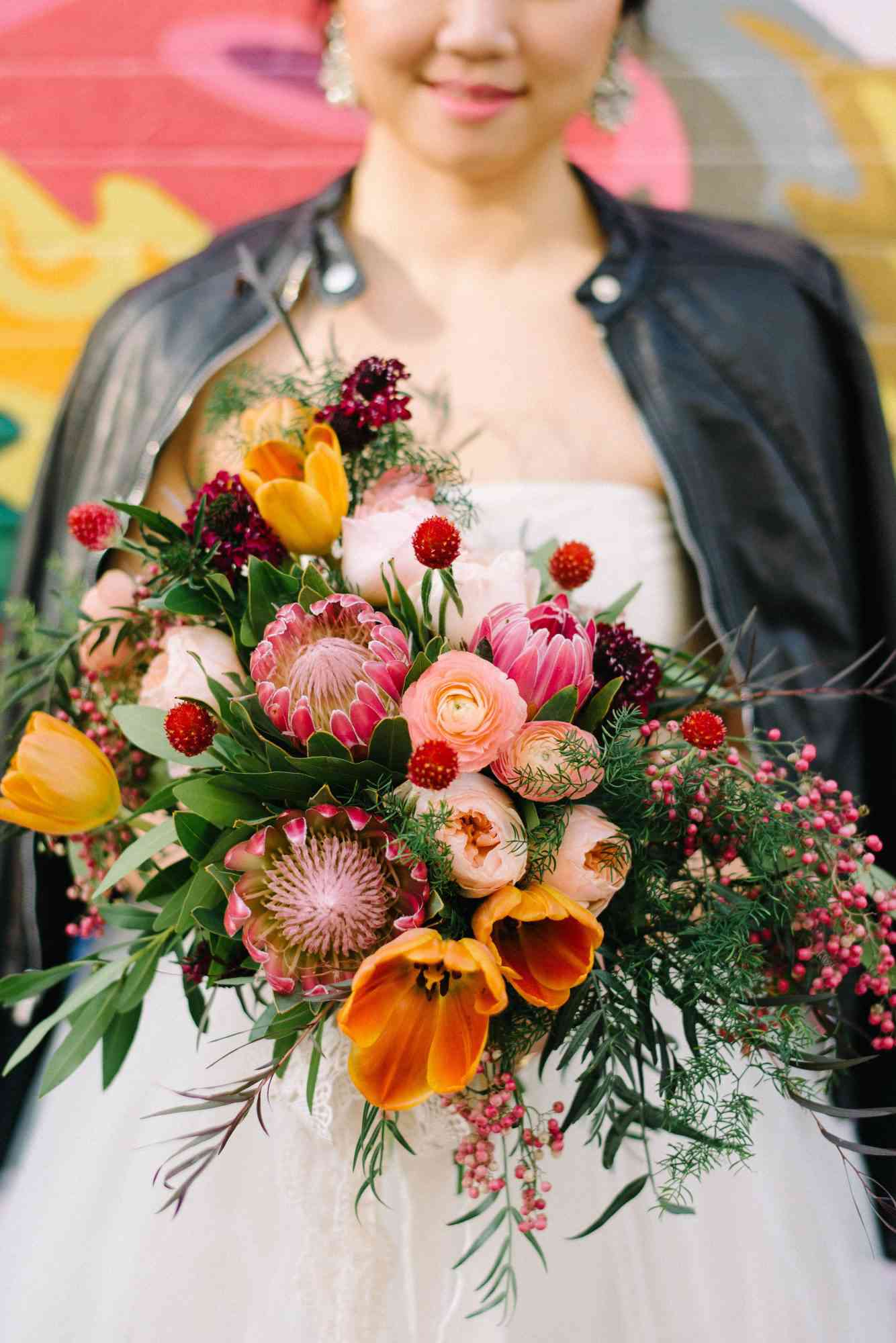 protea wedding bouquets lindsay hackney