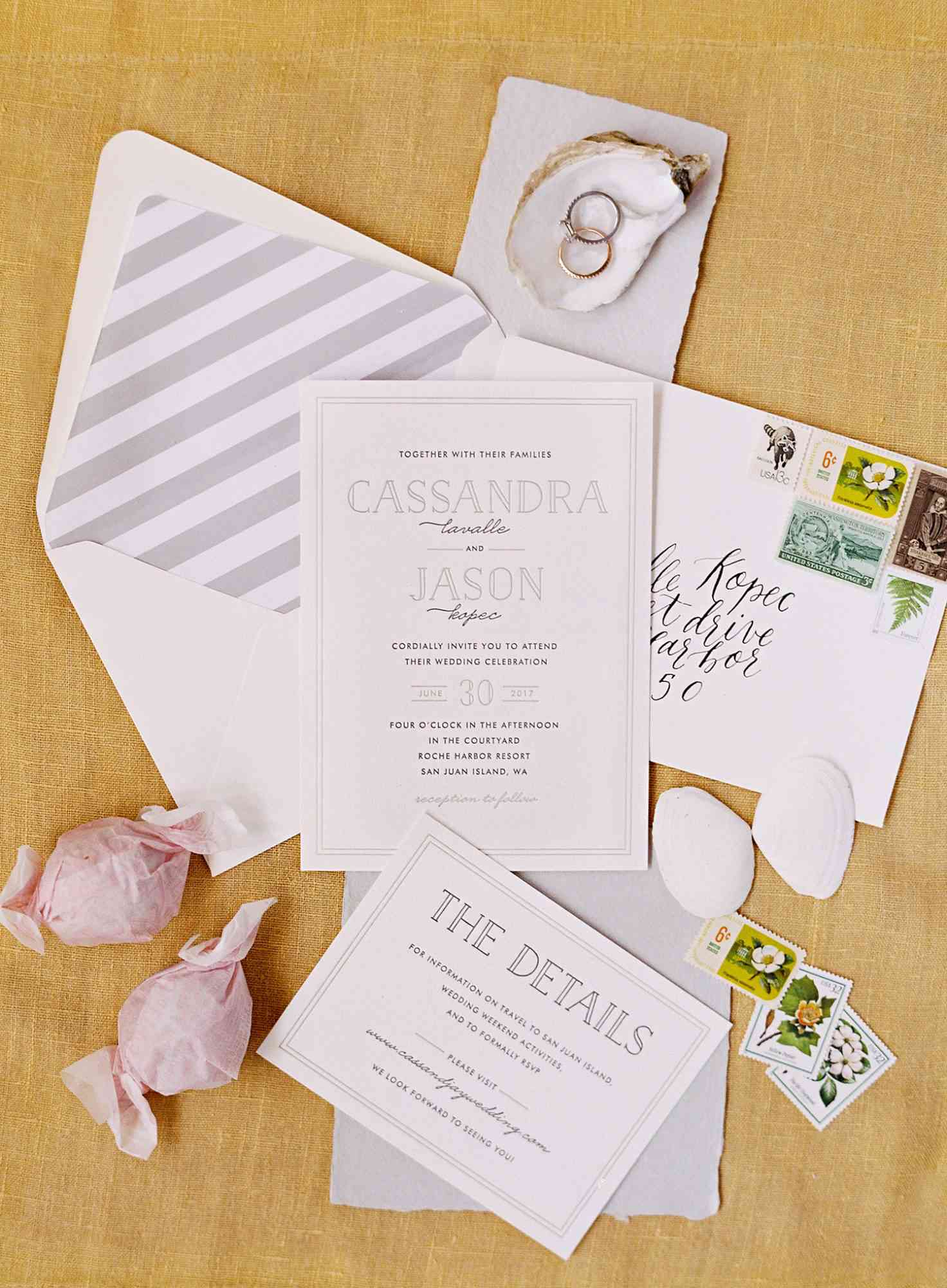 cassandra jason wedding stationery