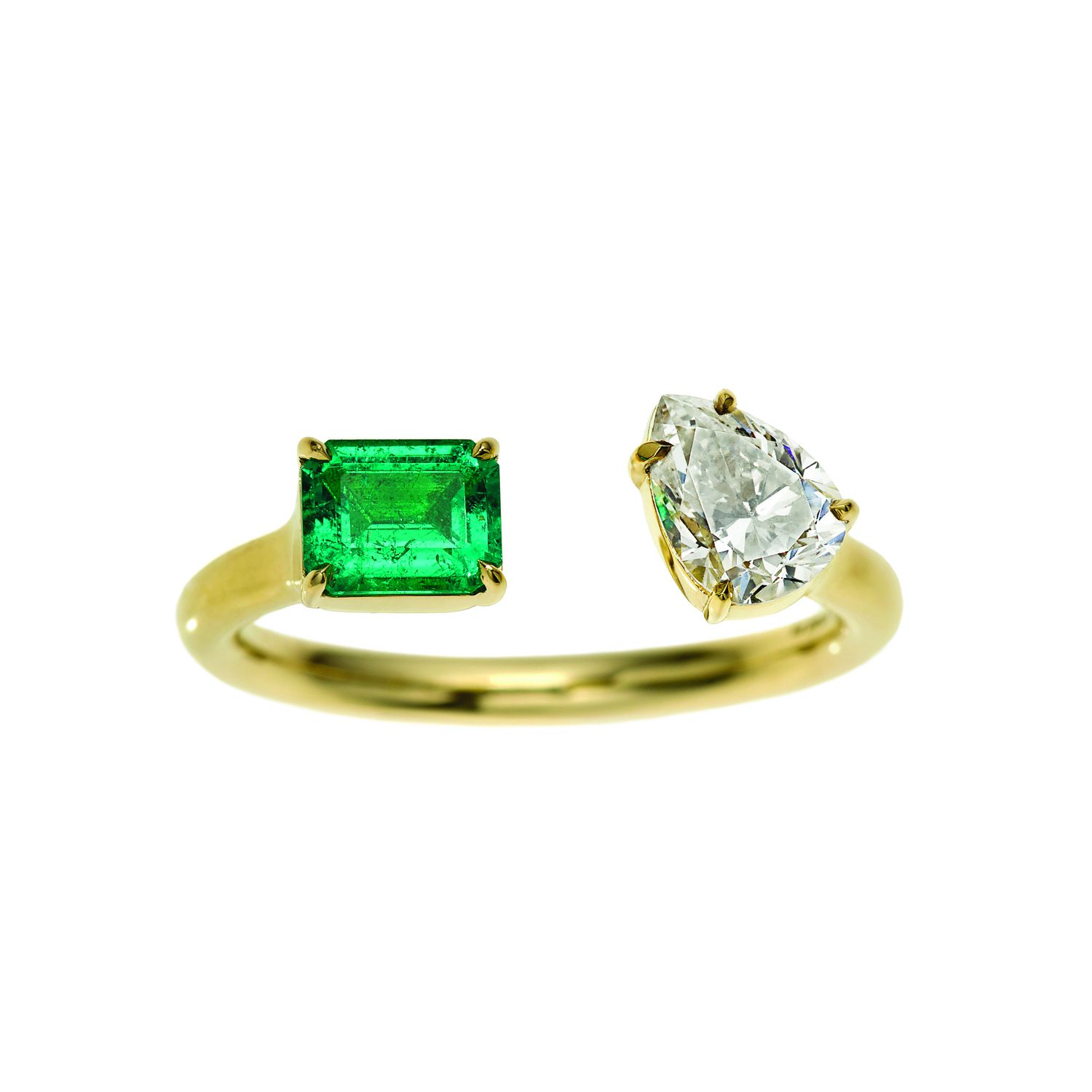 Anna Sheffield Emerald Engagement Ring