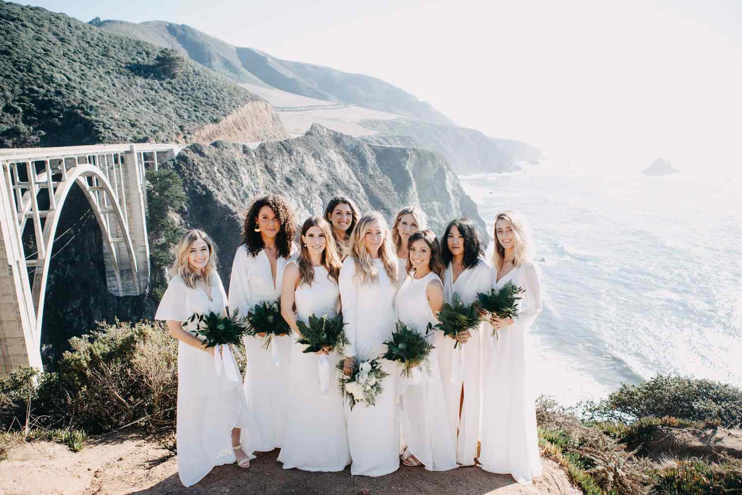 Bridesmaids' Dresses and Bouquets