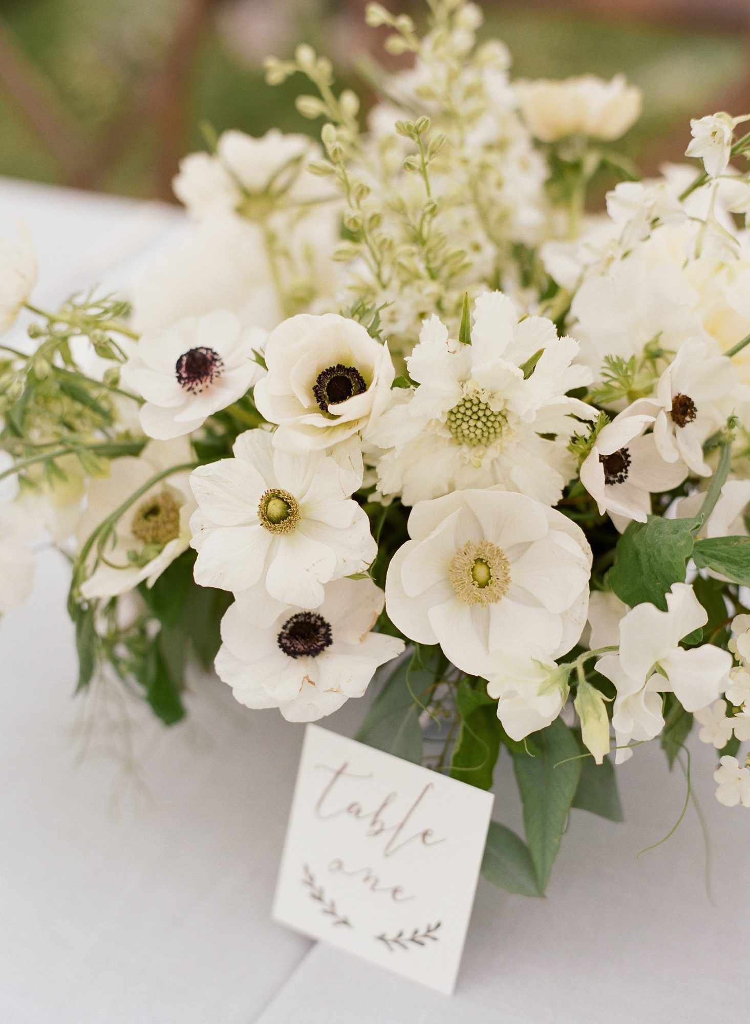 All-White Centerpieces