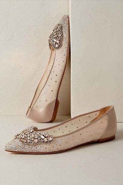 nude shoes diamond queen butterfly flats