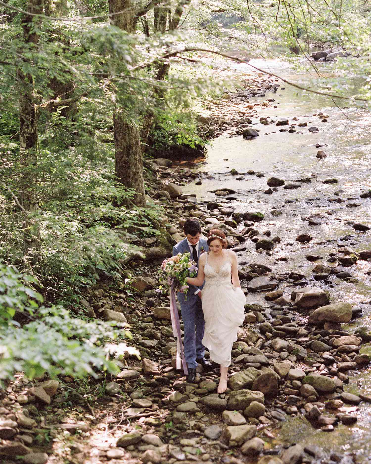 Larkin & Eric's Tennessee wedding - creek