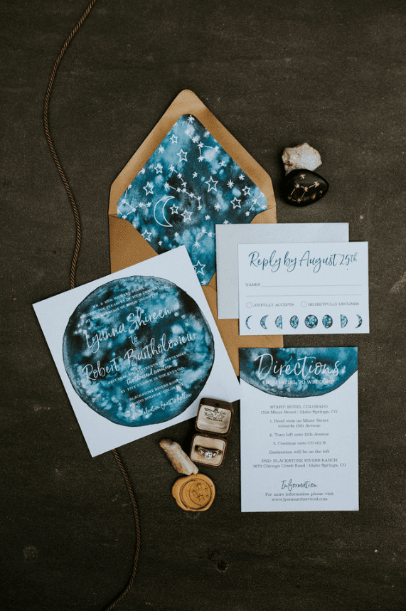 Celestial Wedding Invites