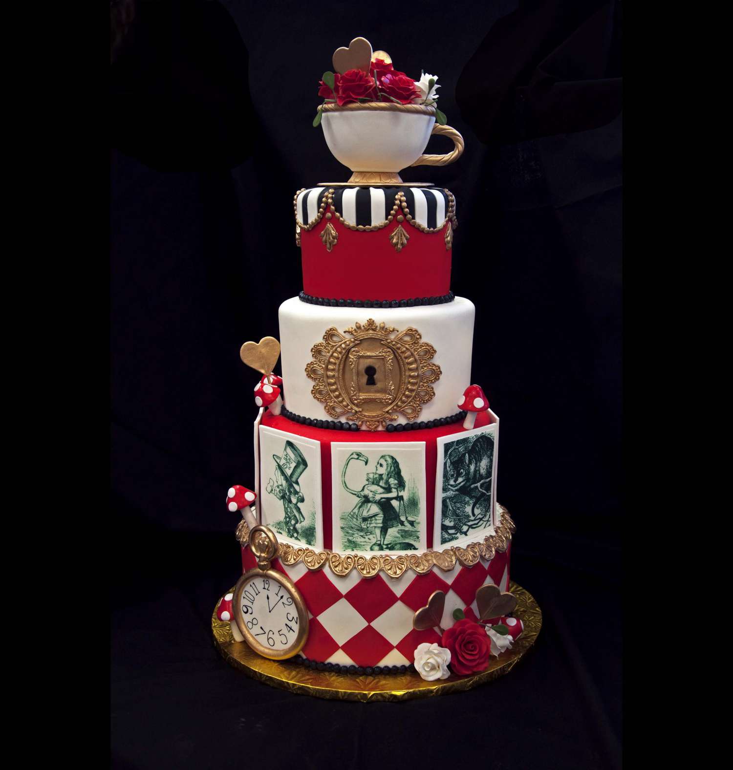 Alice in Wonderland inspired cake