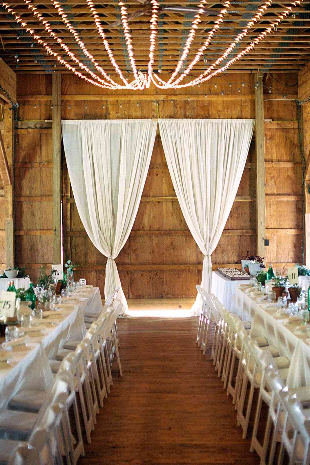 rachel elijah wedding barn curtains