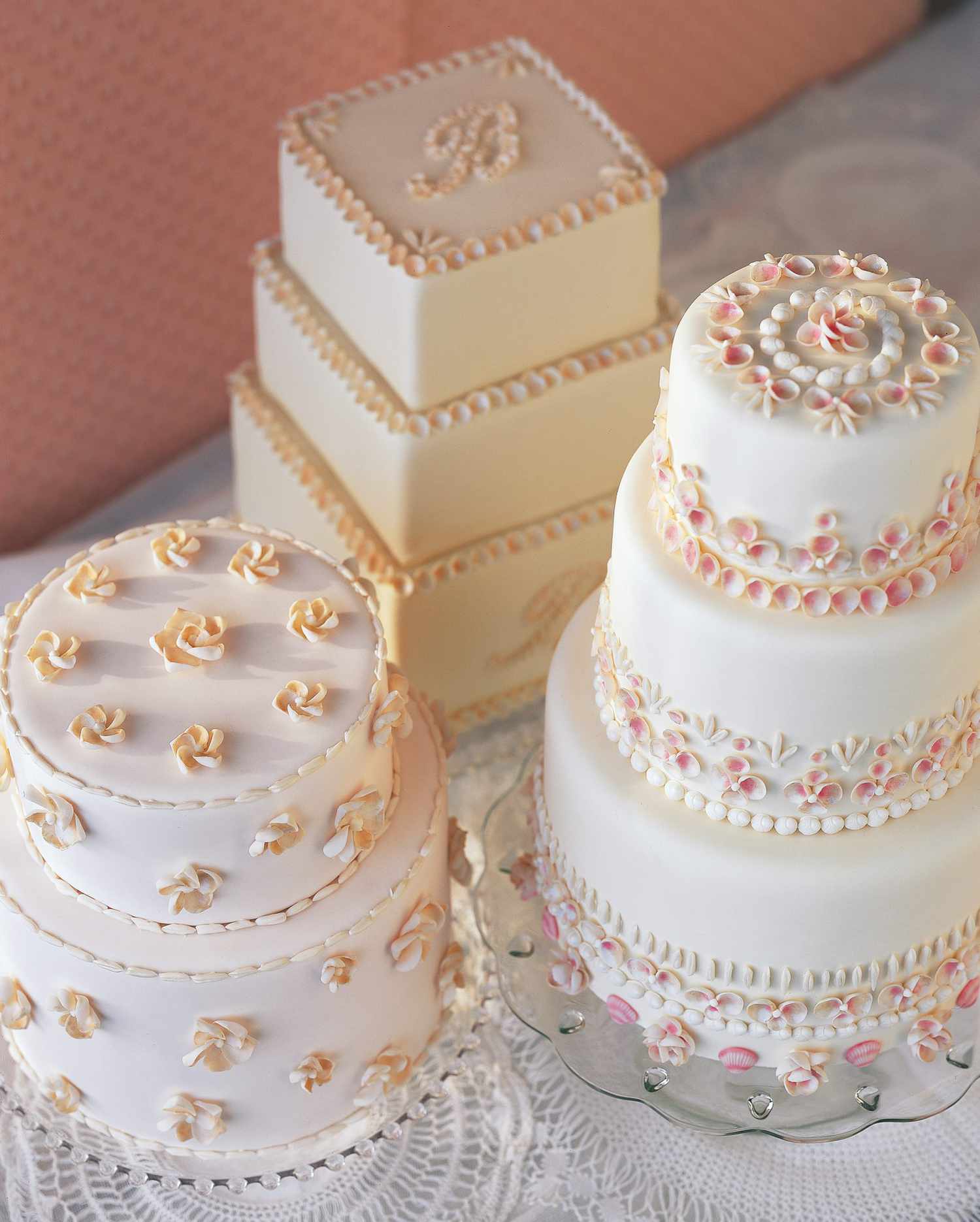 Simple Vintage Wedding Cake