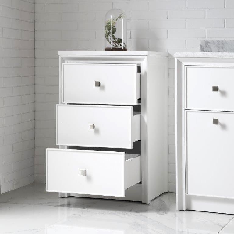 small white drawers