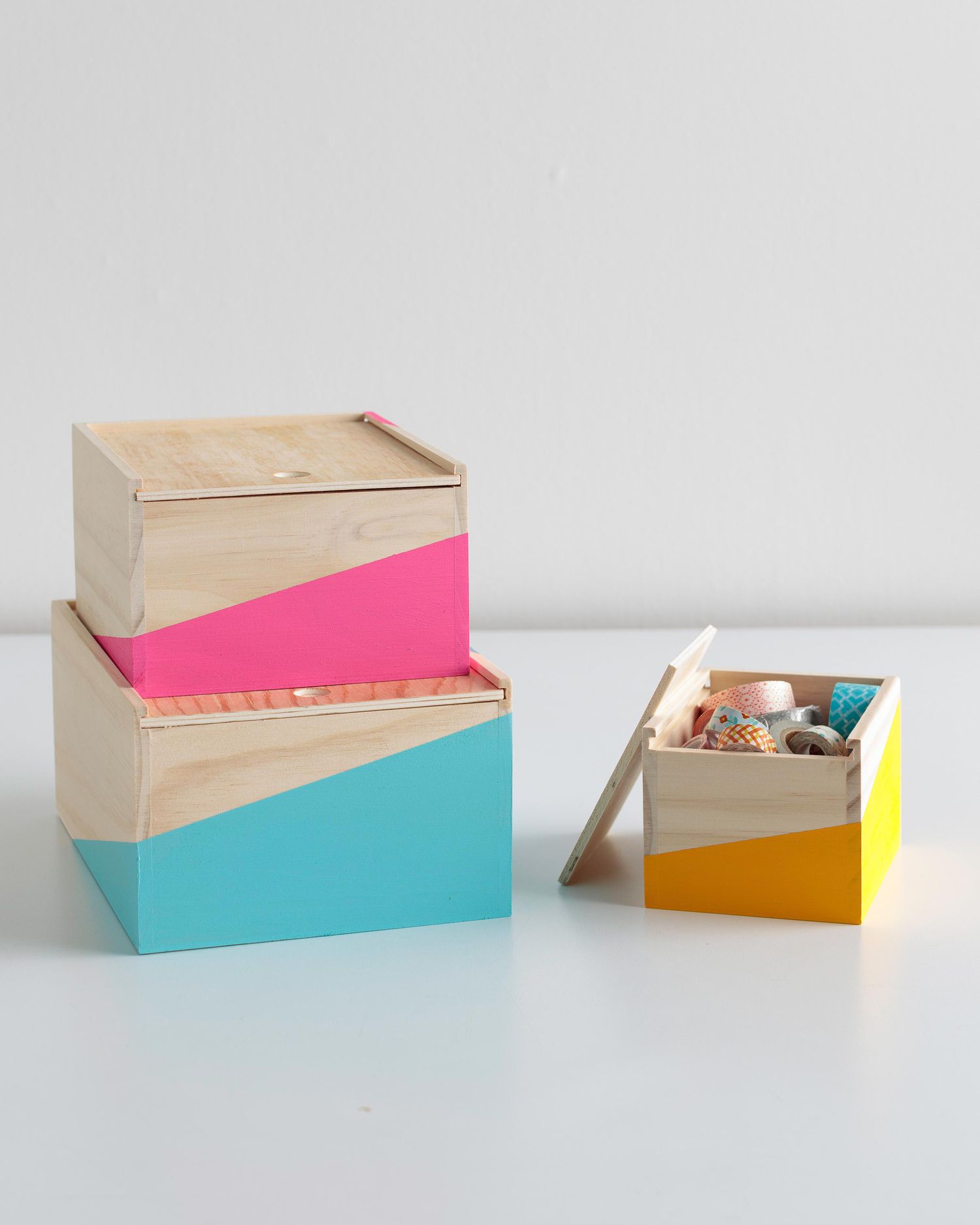 Craft Wooden Storage Boxes