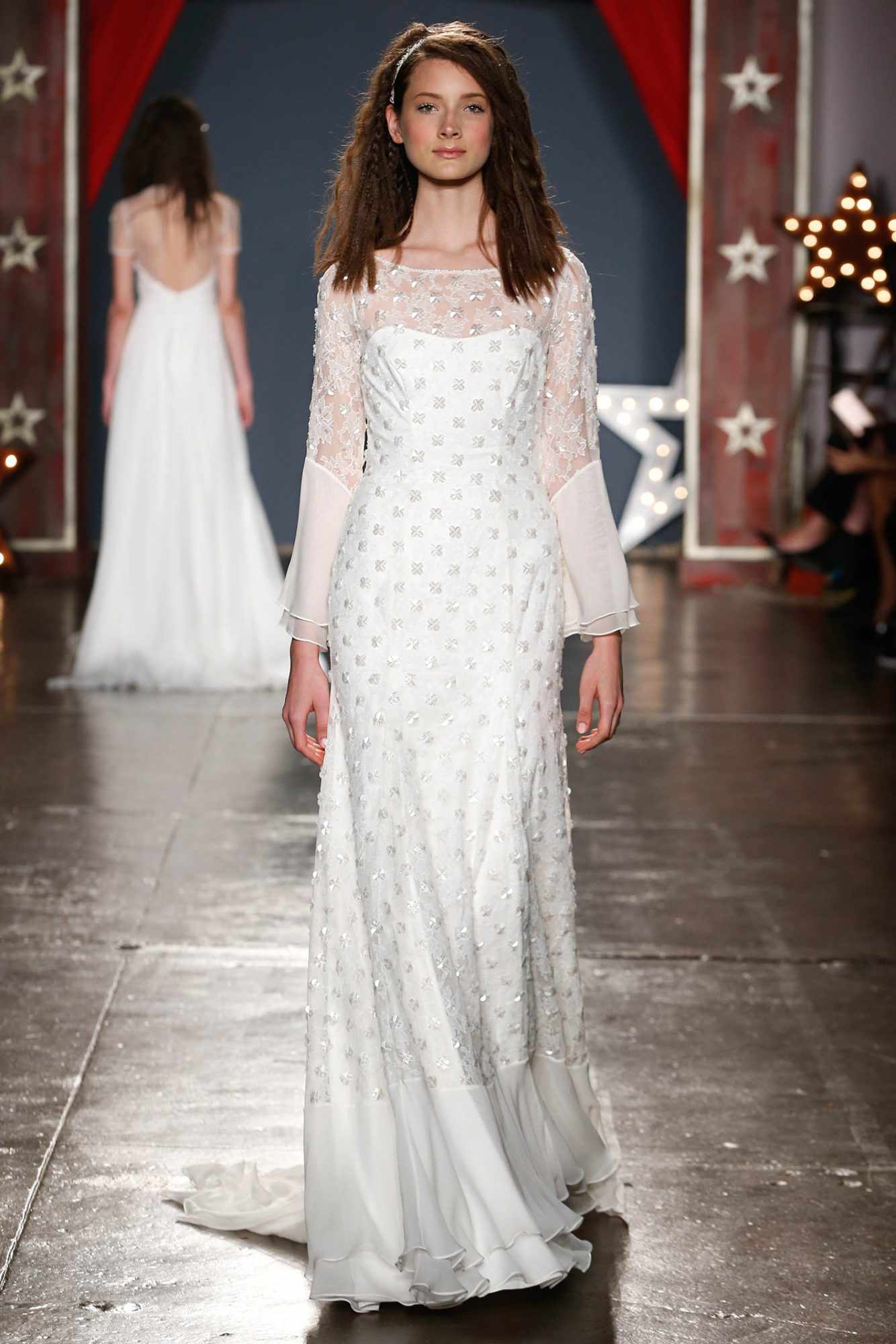 jenny packham wedding dress spring 2018 long-sleeve embroidered overlay