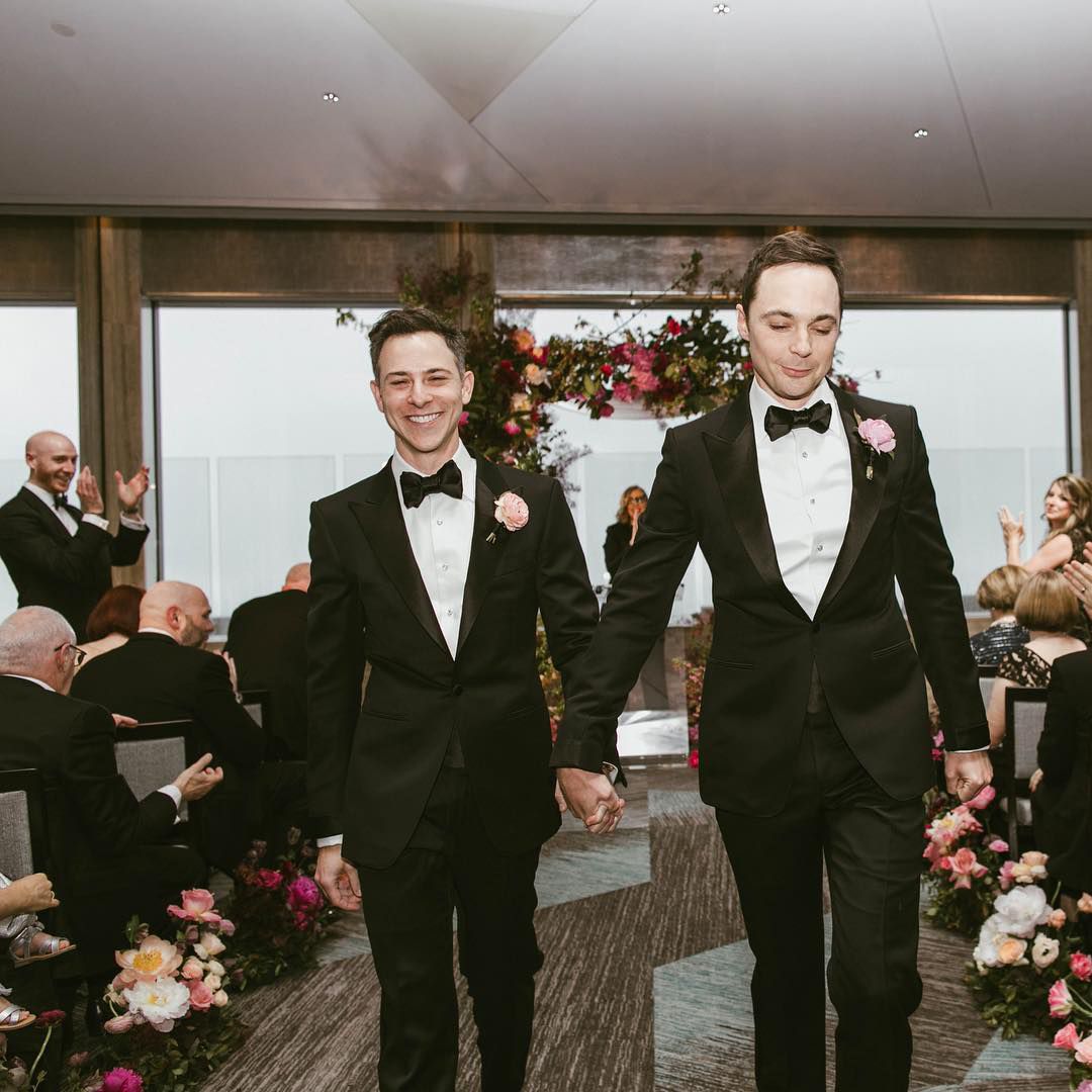 Jim Parsons and Todd Spiewak Rainbow Room wedding