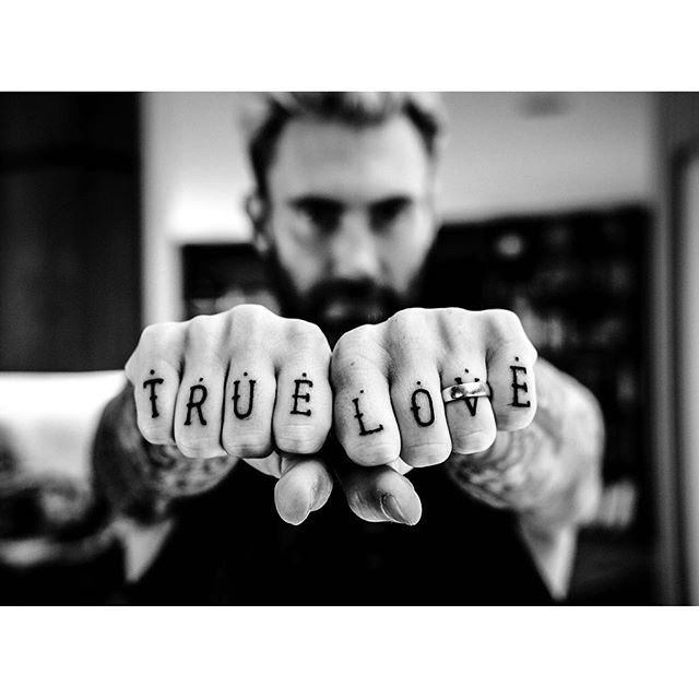 Adam Levine's "TRUE LOVE" Tattoo