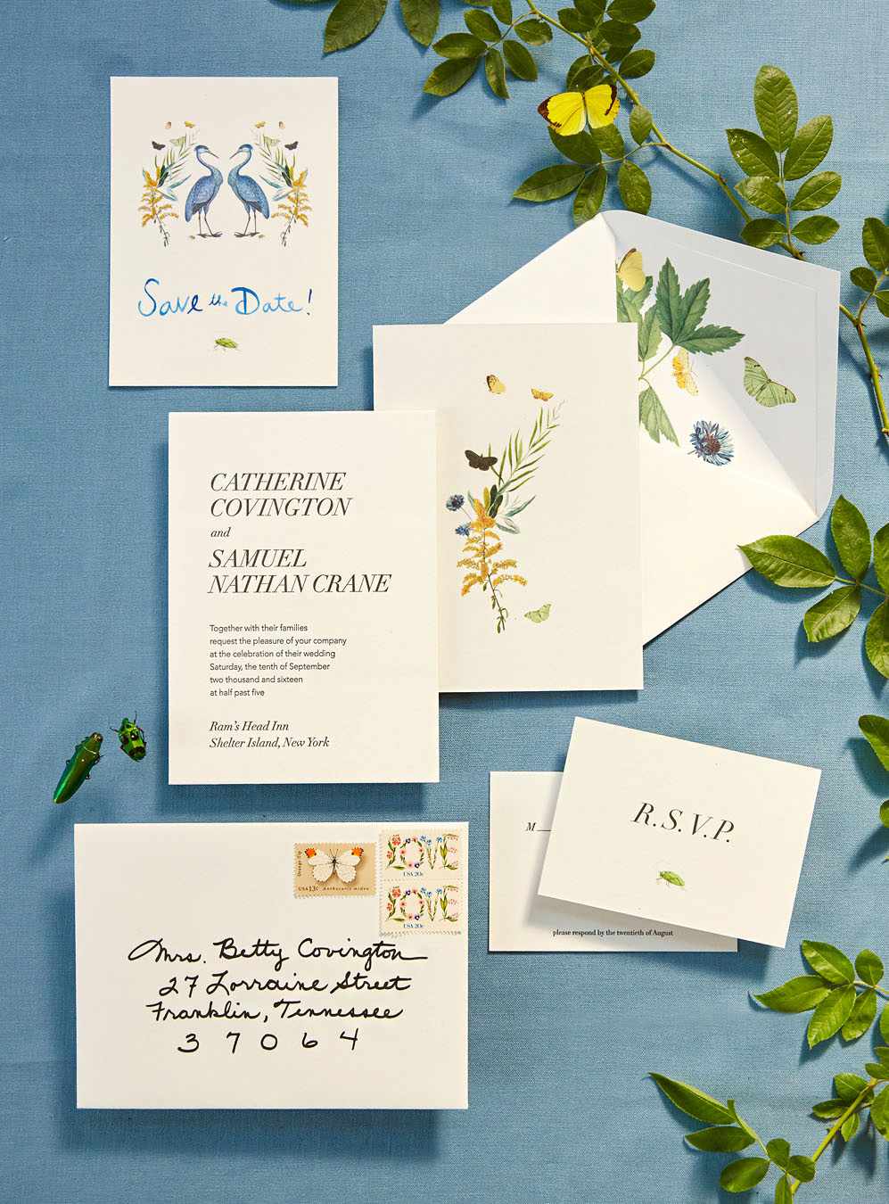 Invitations Designed by the Bride