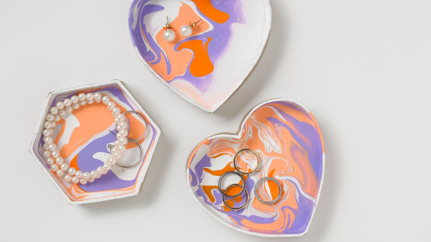 marbled dishes craft