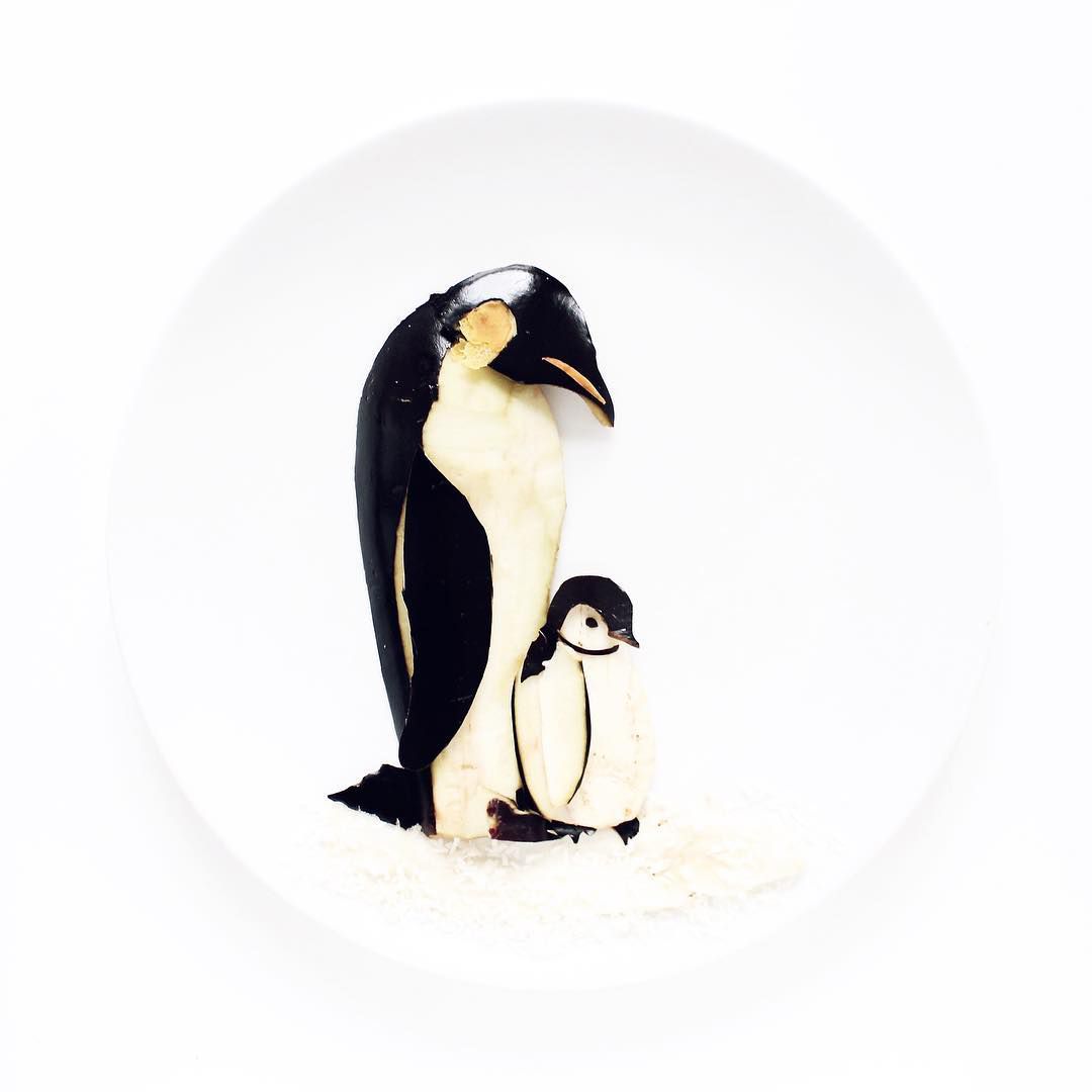 penguins-food-art-cc-0617