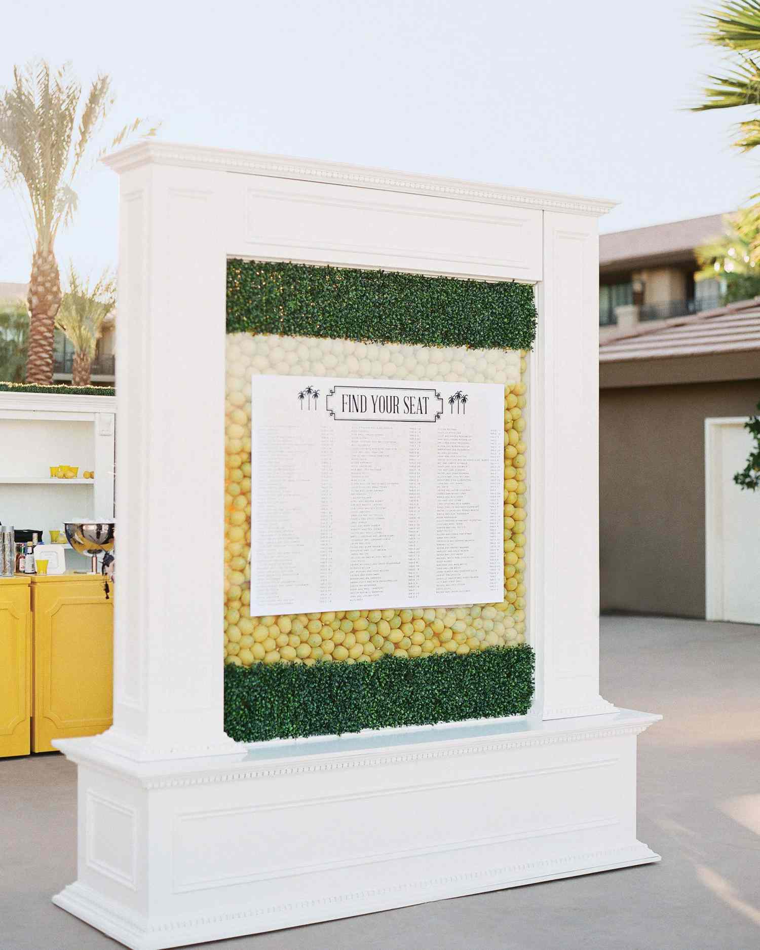 A Citrus-Filled Seating Display