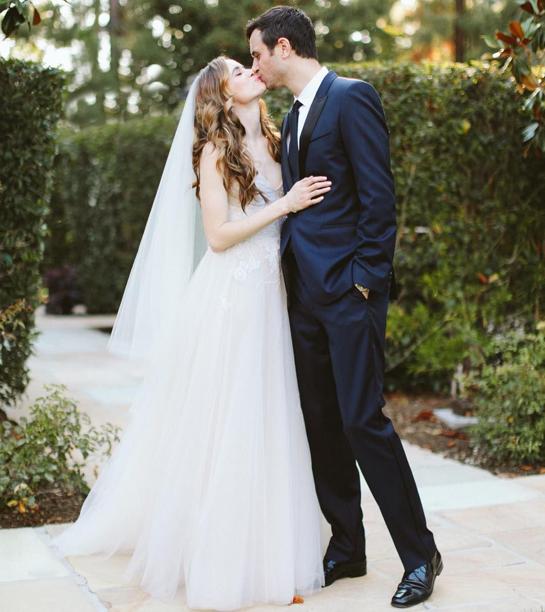 Danielle Panabaker and Hayes Robbins wedding day
