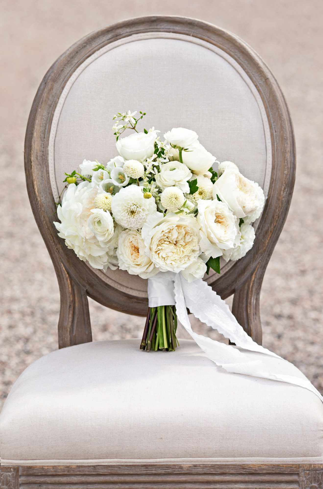 An All-White Bouquet