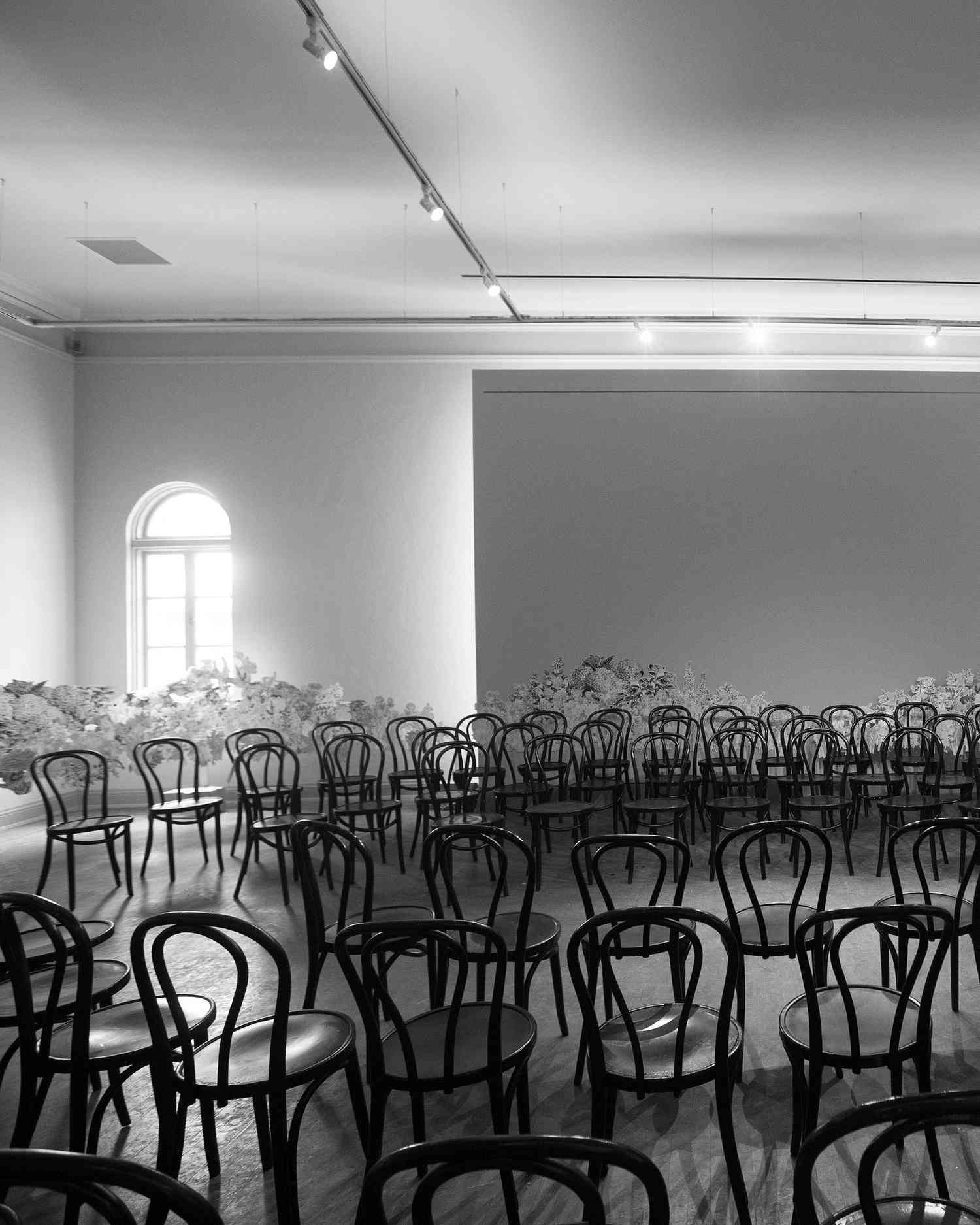 ceremony space chairs