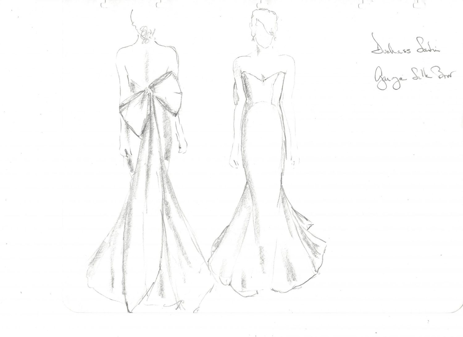 anna maier wedding dress sketch
