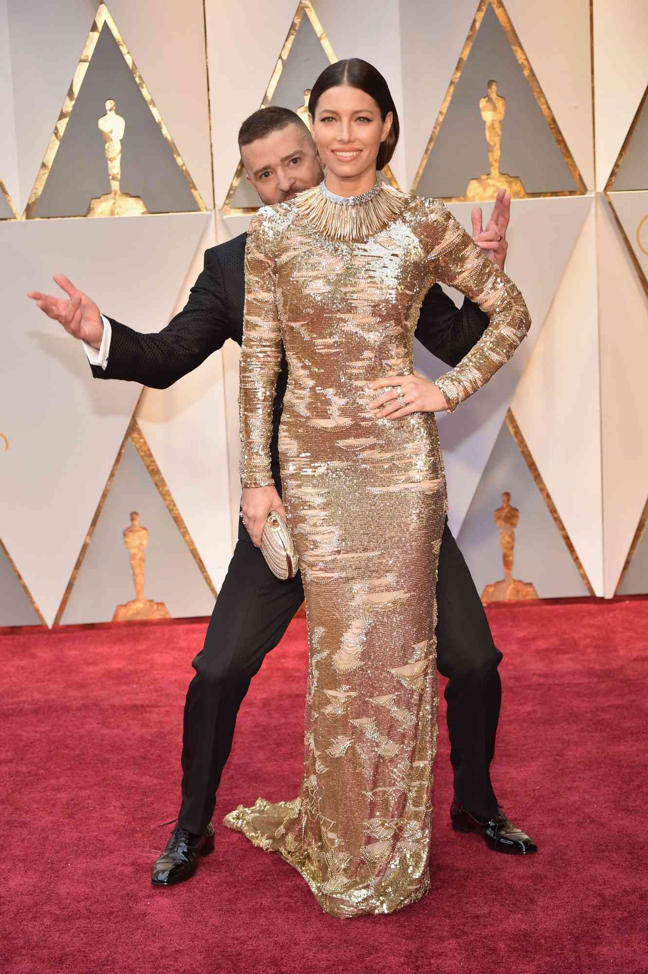 Chrissy Teigen and John Legend at 2017 Academy Awards